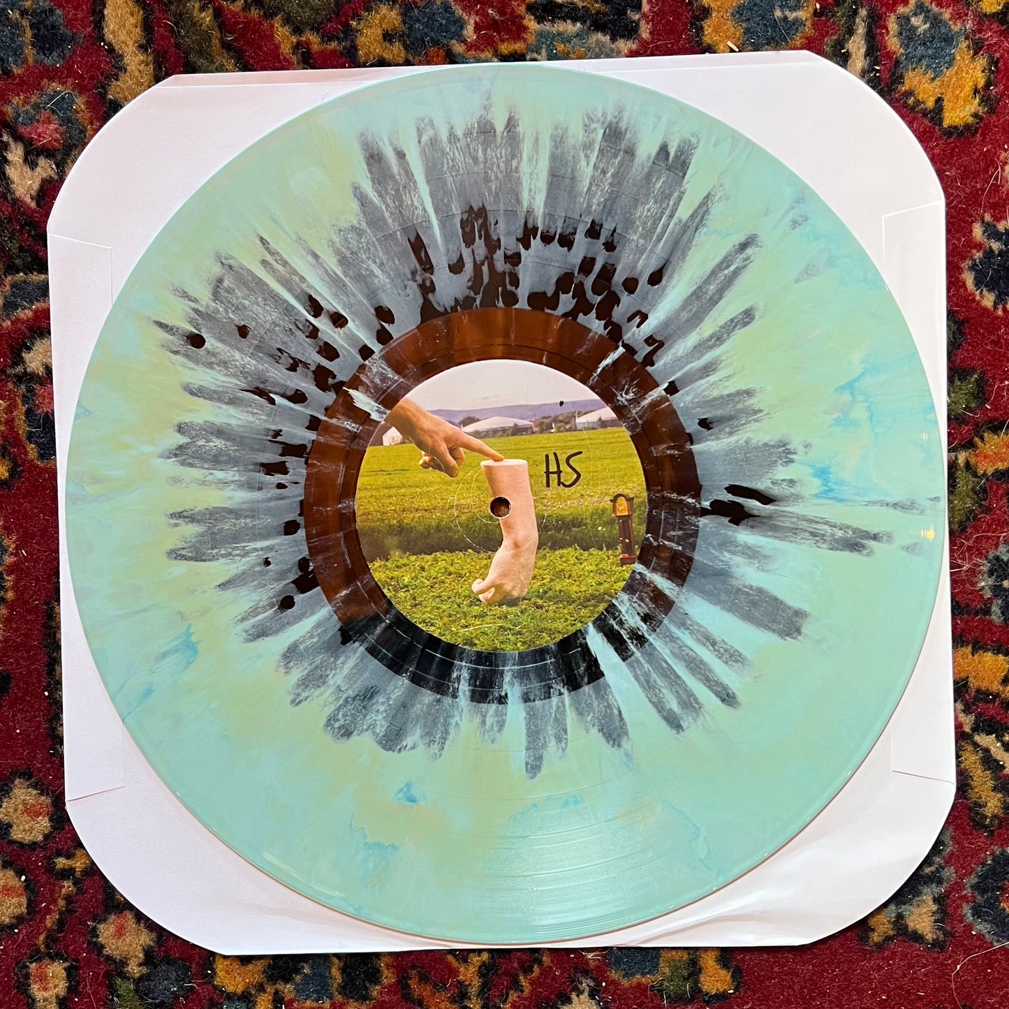 Head Shoulders Knuckles Floor - Blue Splatter Vinyl