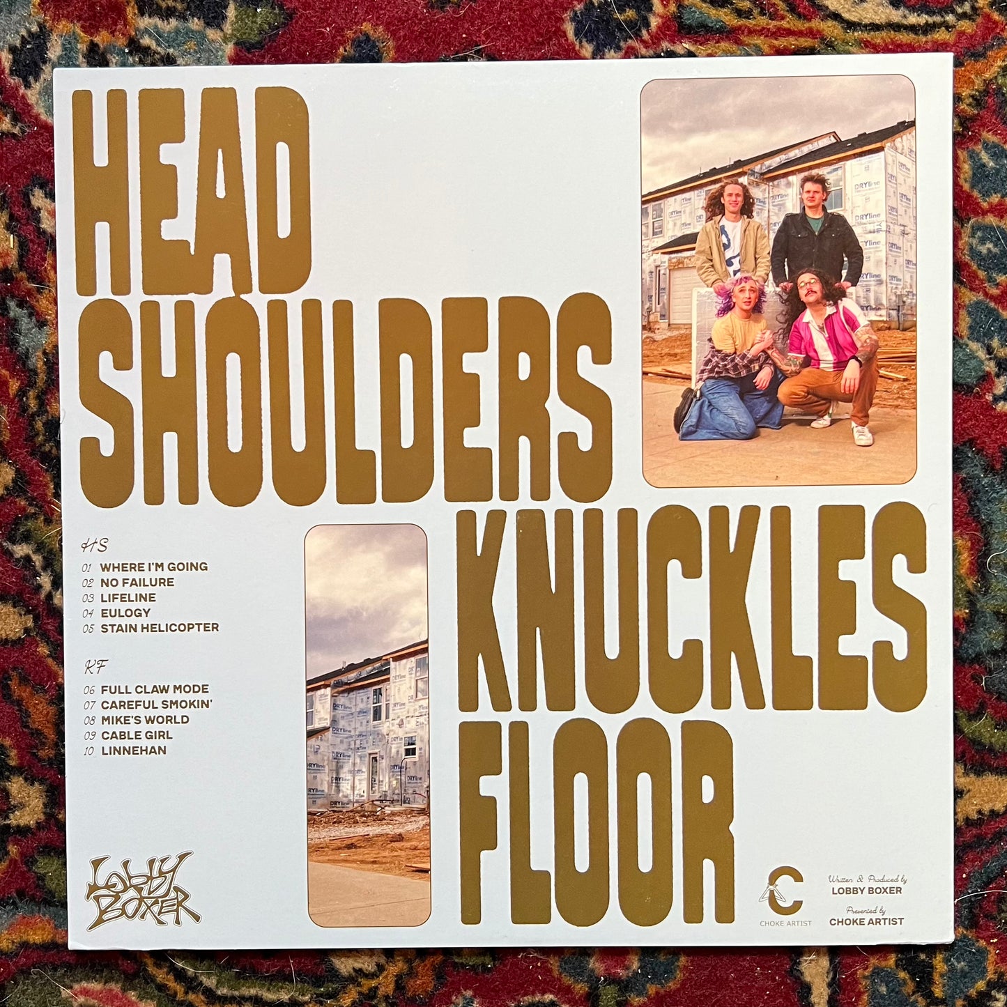 Head Shoulders Knuckles Floor - Blue Splatter Vinyl